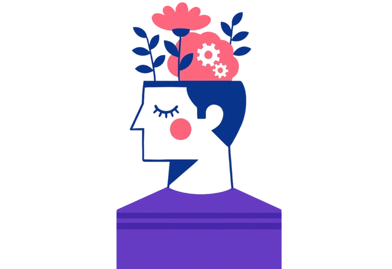Imagen de una persona floreciendo